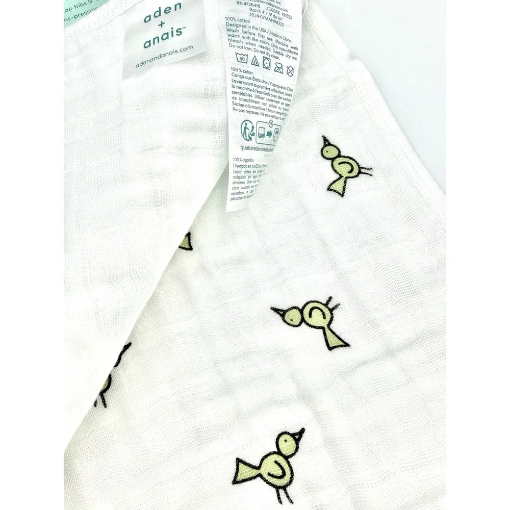 Adan And Anais Jungle Jam Muslin Snap Bibs Set Of 3 Bibs